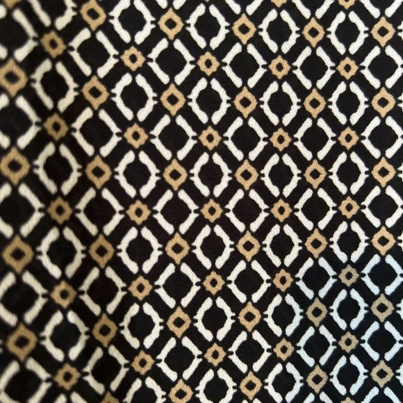 Pleione shirt size zl black multicolor tunic 100% polyester slit on side - Picture 4 of 4